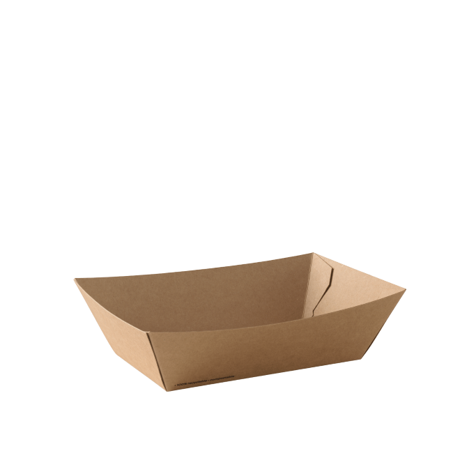 Kraft Brown Food Tray #3 Medium 