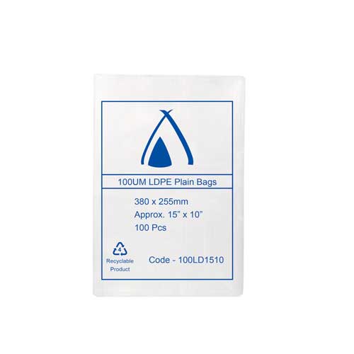 LDPE 100μm Bag 10" x 15"