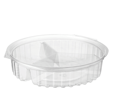 Clearview Shobowl 20oz Flat Lid 3 Compartment 