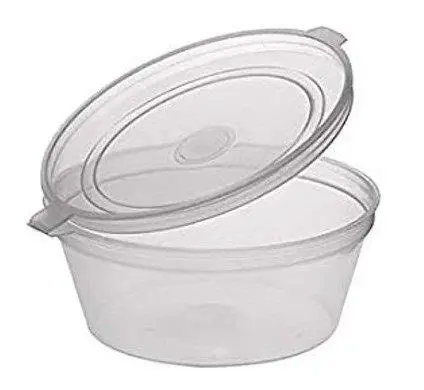 Takeaway Portion Cup With Hinged Lid 2oz  