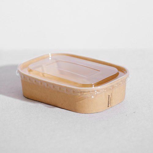 PaperWay Rectangle Meal Container PP Lid
