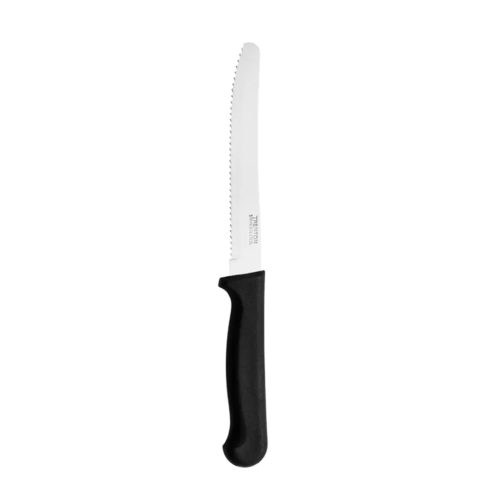 Steak Knife Round Tip Black Handle 223mm