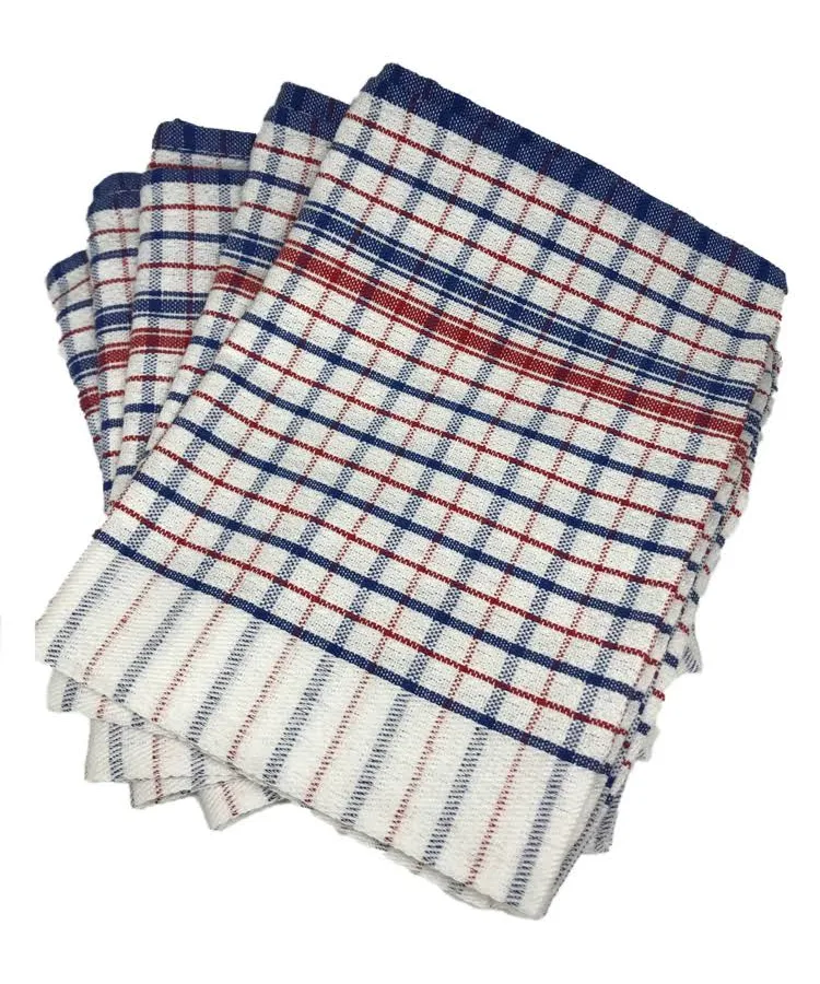 Tea Towel Super Soaker Blue/Red Check