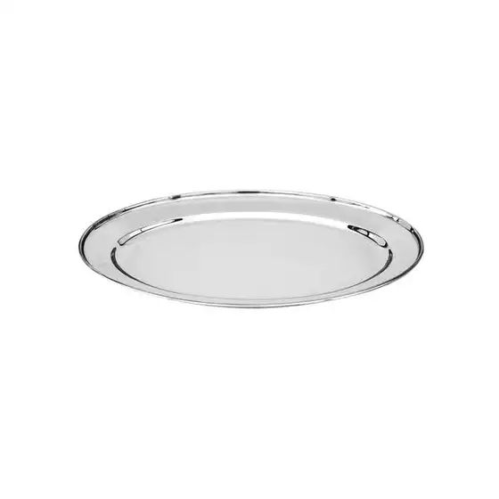 Oval Tray / Platter 450mm Heavy Duty Stainless Steel 