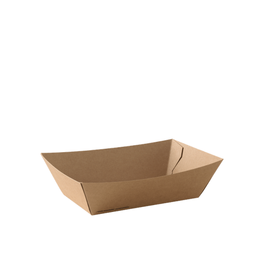[I-TRAY3DET] Kraft Brown Food Tray #3 Medium 