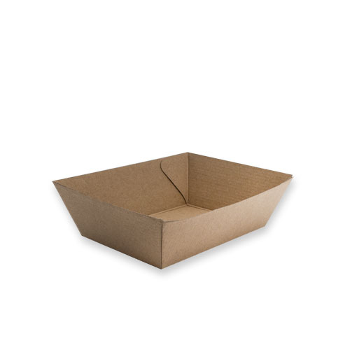 [I-TRAYXS1] Kraft Brown Food Tray #1 Extra Small 