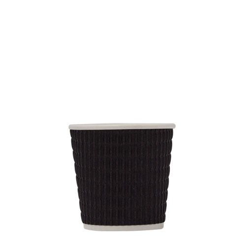 [DD-CP4TW] Ripple Triple Wall Coffee Cup 4oz Black