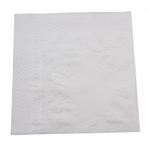 [E-380071] Napkin Cocktail 2 Ply - White