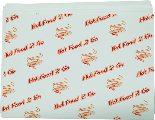 [E-LWRAPHF2G] Printed Greaseproof Wrap 1/2 Cut