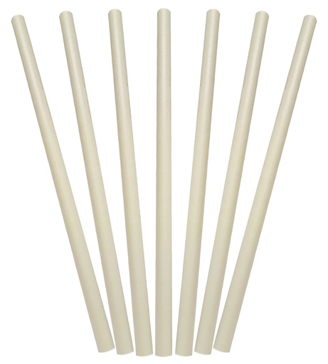 [G-STRAWPAP4] Jumbo White 10mm Straw