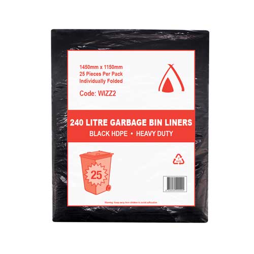 [J-GB54L] Garbage Bag Black 54L