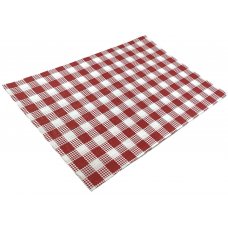 [B-GPRED1/4] Greaseproof Red Check Small 1/4