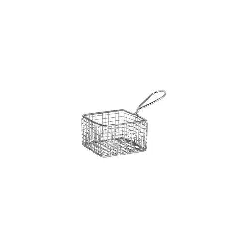 [E-CHIPBASKSM] Chip Basket with Handle Small Stainless Steel 