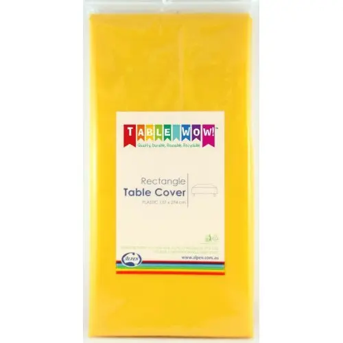[B-TABLEYEL] Table Cover Rectangle Yellow