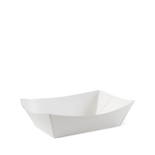 [I-TRAYXLDET5] White Food Tray #5 Extra Large