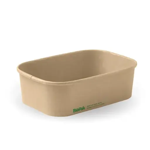 [I-BIOTCKRAFT] Kraft BioBoard Takeaway Container 650mL