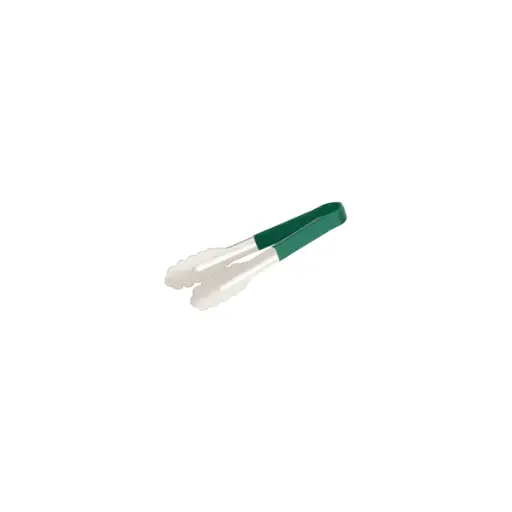 [G-TONG230G] Kitchen Tongs Green PVC 230mm 