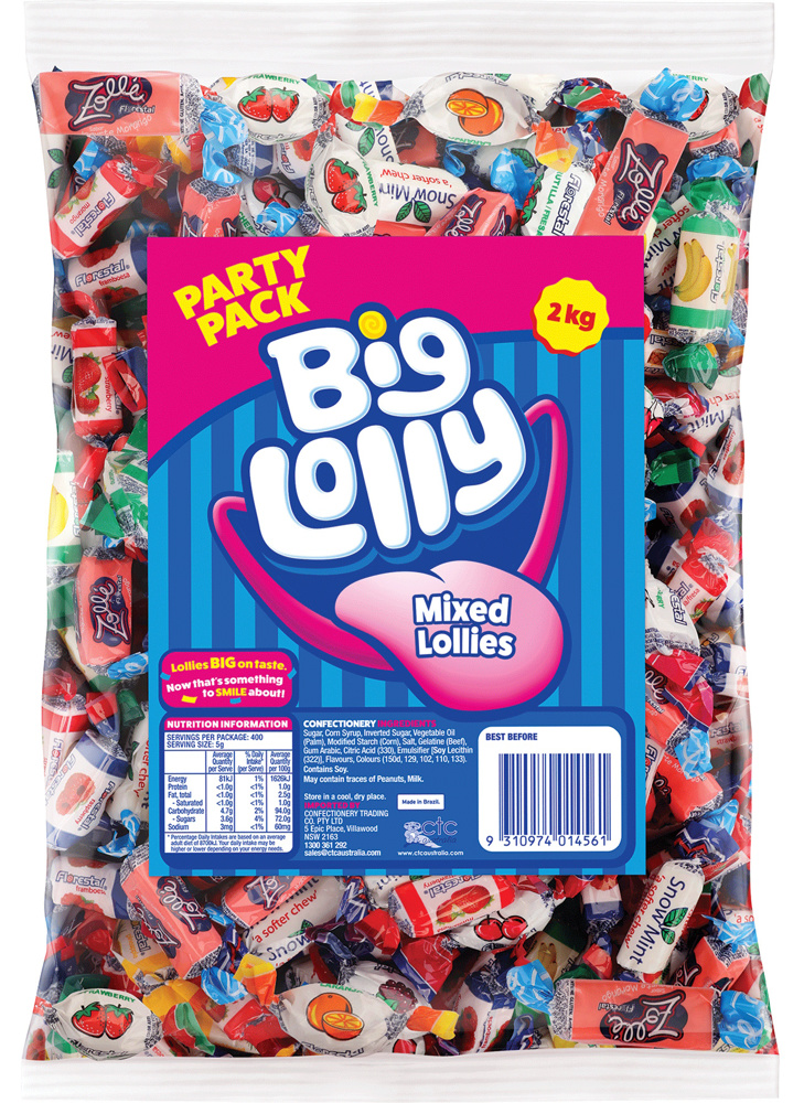 Big Lolly Mixed Lollies 2kg