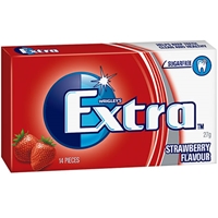 Extra Strawberry Flat 14 Pc Env 