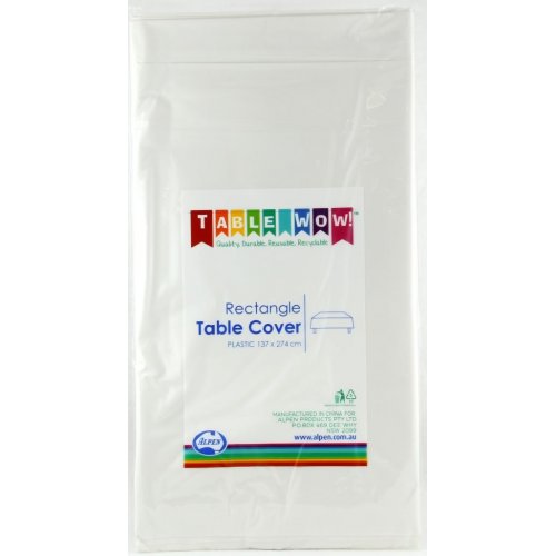 Table Cover Rectangle White