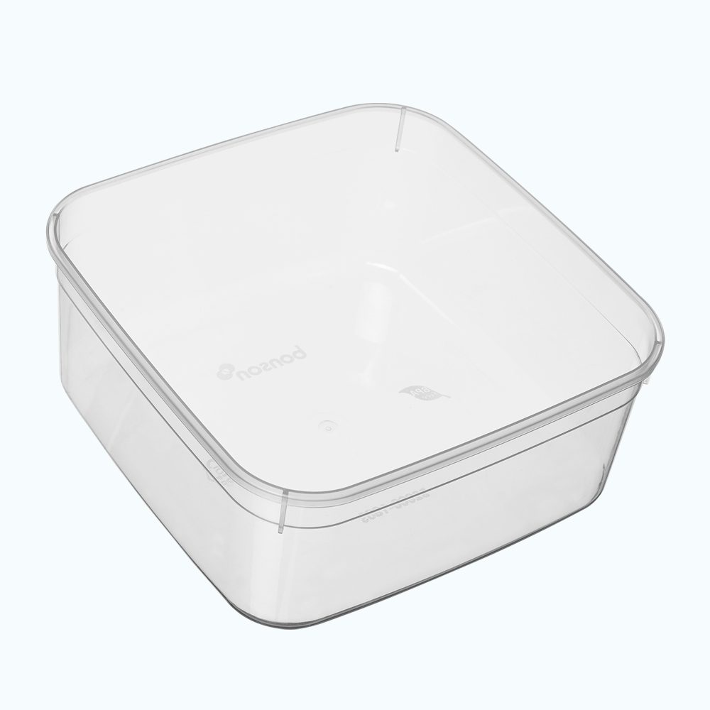 Bonson Reuseable Square Container Clear 2L