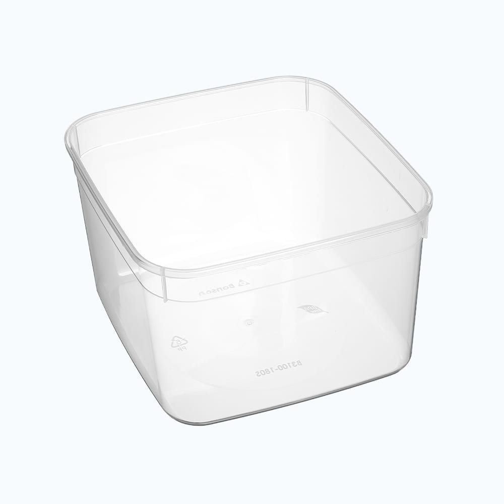 Bonson Square Container Clear 3.1L