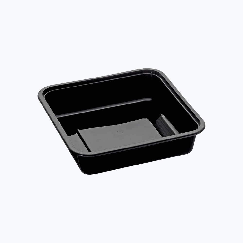 Bonson Takeaway Square Container Black 350ml