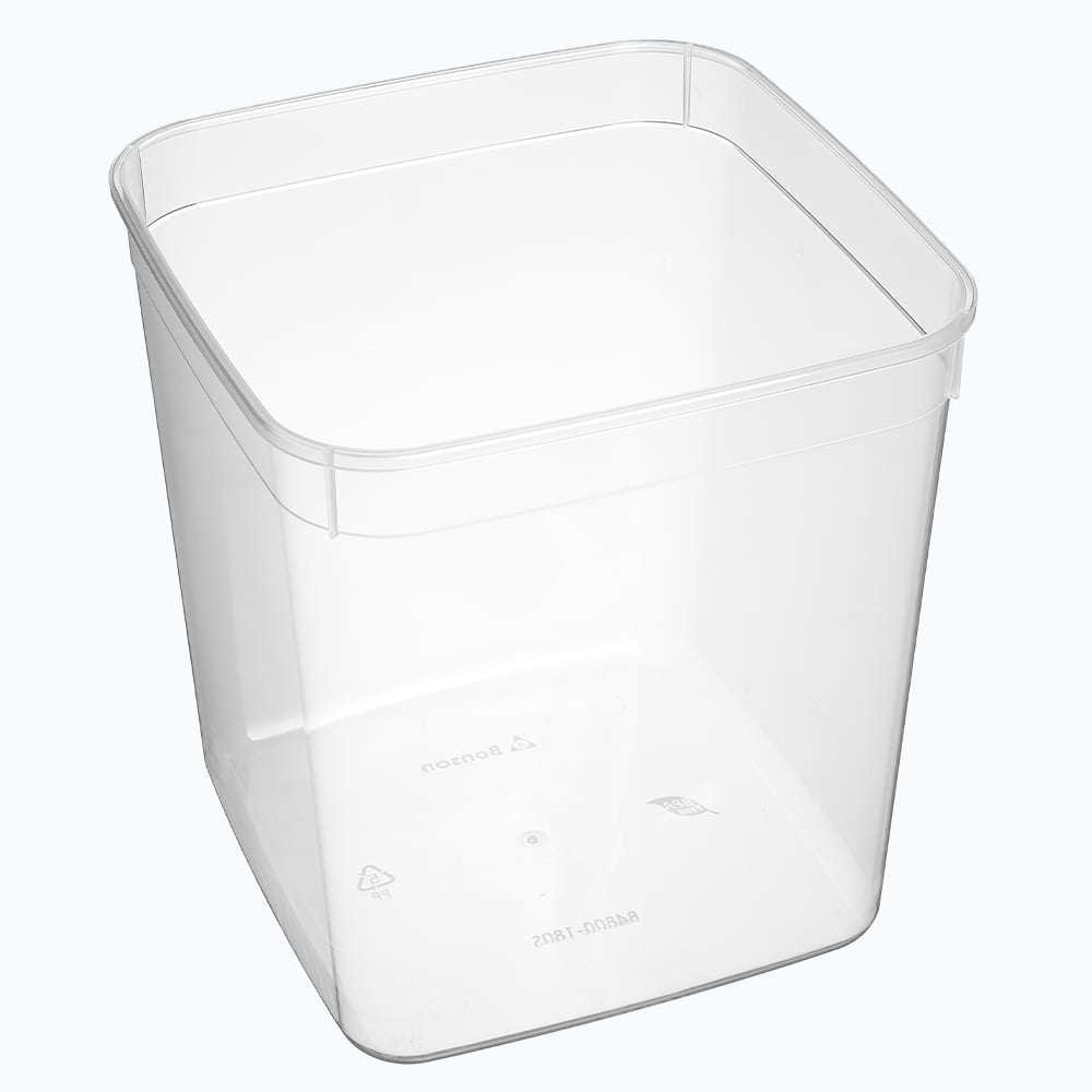 Bonson Square Container Clear 4.8L