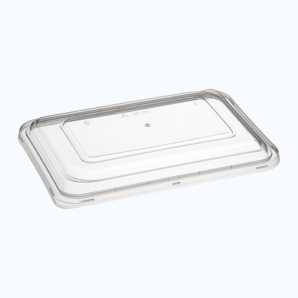 Bonson Takeaway Container Lid Rectangle Raised