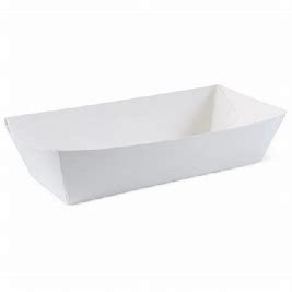 Hot Dog Tray White 