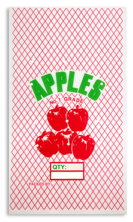 Apple Bags 3-4KG Vented Printed 