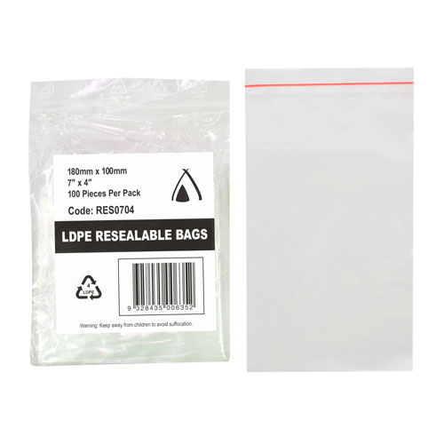 Resealable Bag 4" x 7"