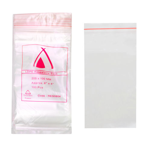 Resealable Bag 4" x 8"