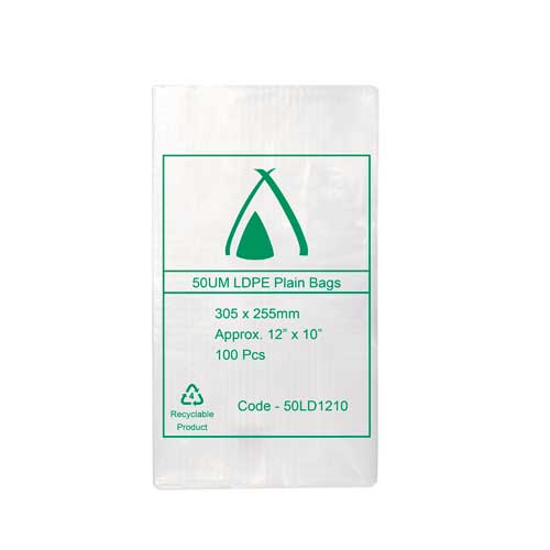 LDPE 50μm Bag 10" x 12"