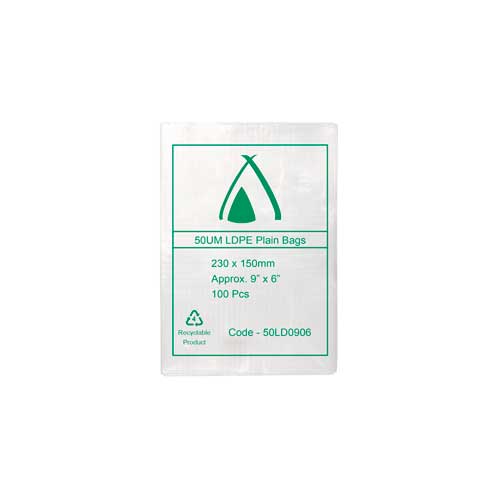 LDPE 50μm Bag 3" x 9"