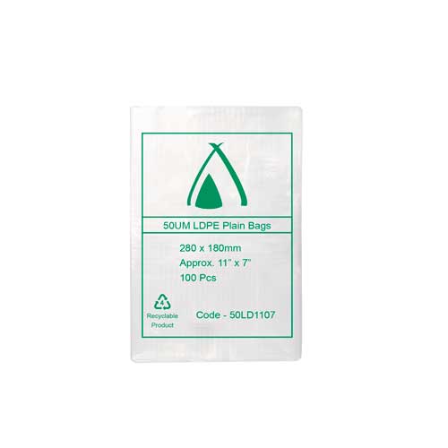 LDPE 50μm Bag 6" x 12"