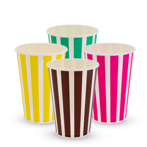 Milkshake Striped Cold Cup 16oz