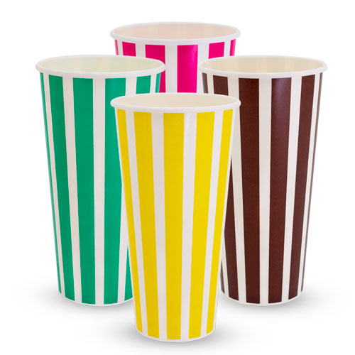 Milkshake Striped Cold Cup 22oz