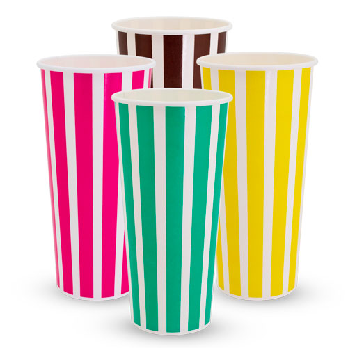 Milkshake Striped Cold Cup 24oz