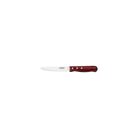 Tramontina Steak Knife Wide Blade Polywood Red 127mm