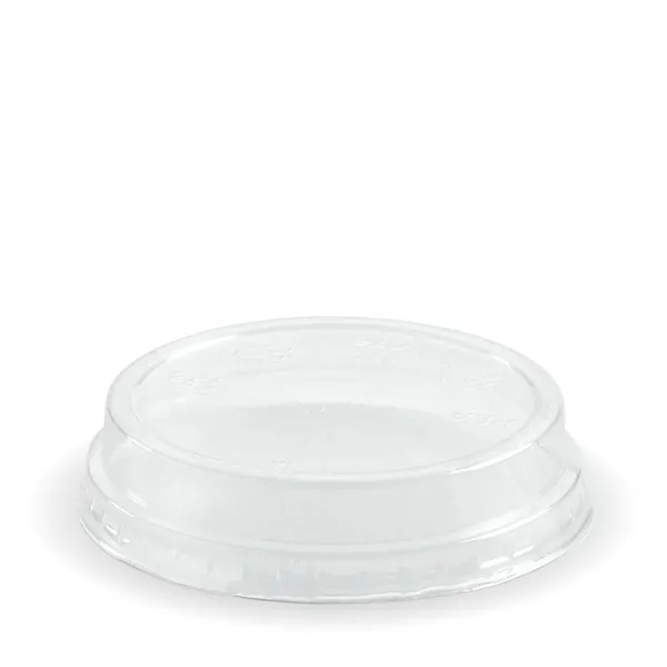 BioCup Raised Flat Lid With No Hole 