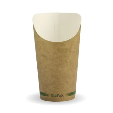 BioPak Paper Hot Chip Cup - Medium 16oz