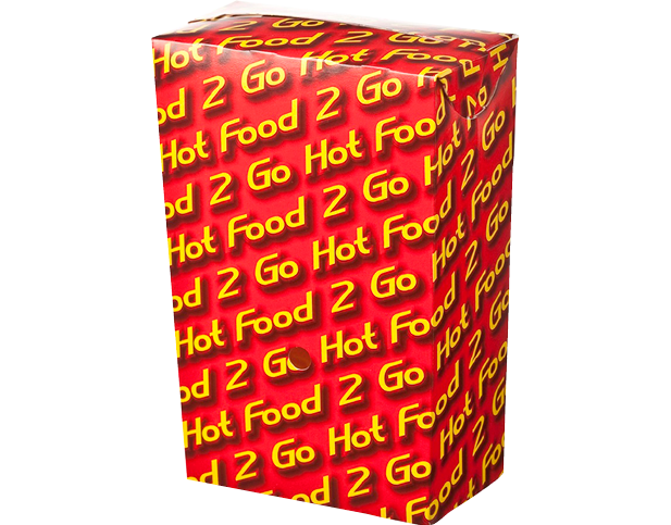 Printed "Hot Food 2 Go™" Large Chip Box