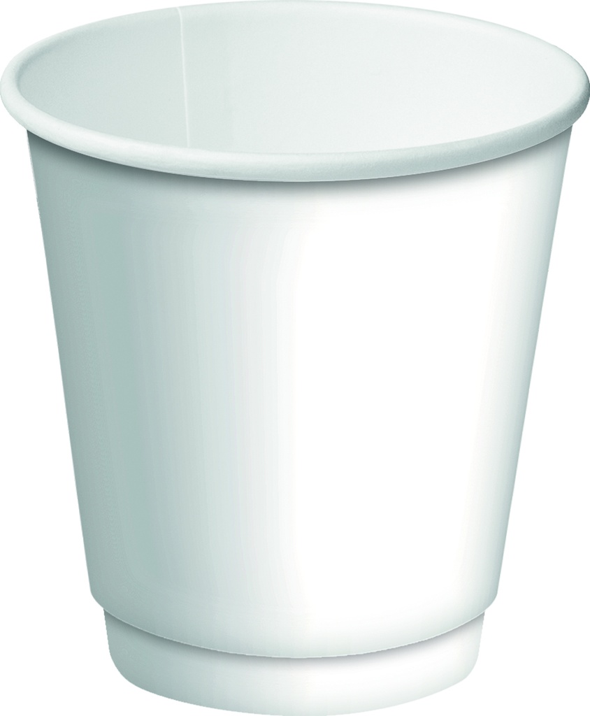 White Double Wall Coffee Cup 8oz