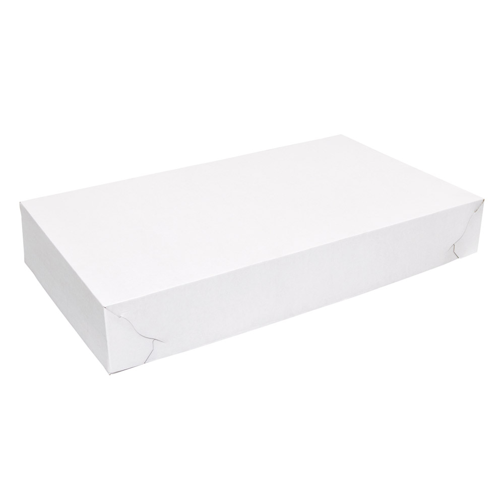 Cake Box White Lined Full Slab