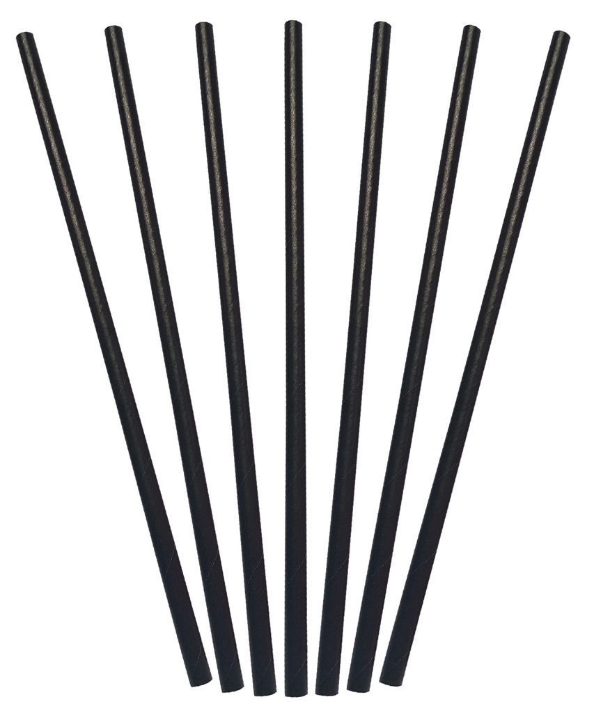 Black Cocktail Straw