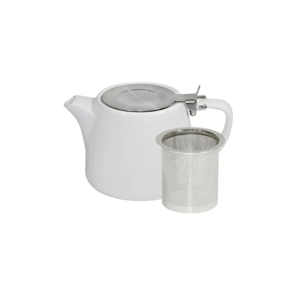 Teapot White Stackable 500mL