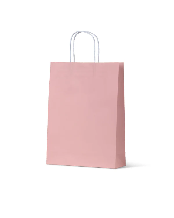 Carry Bag Earth Collection Dusty Pink Paper Medium 