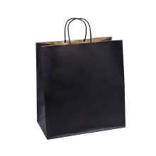 Carry Bag Black Paper Midi 