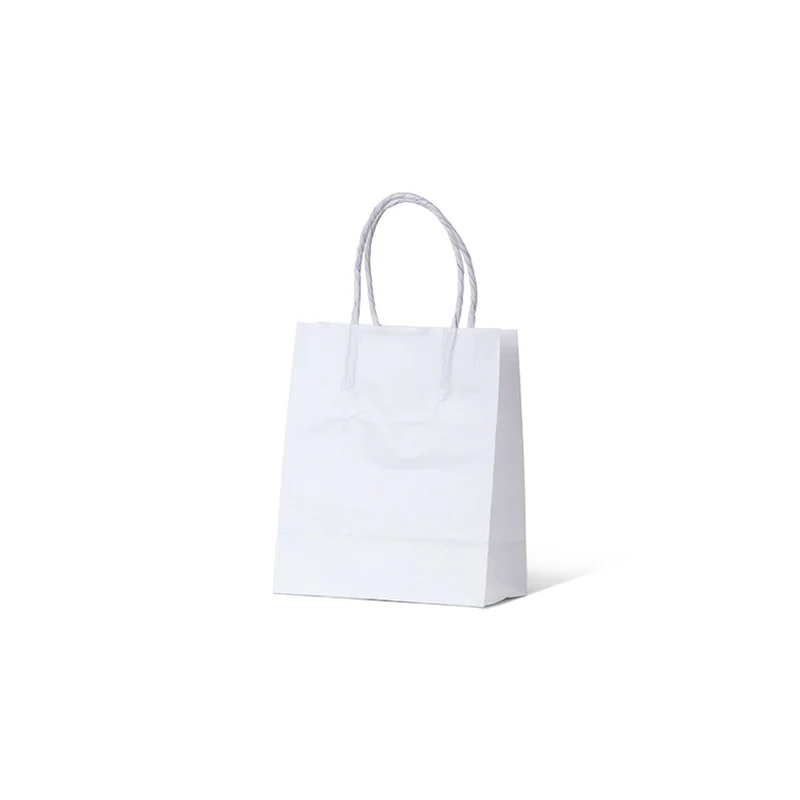 Carry Bag White Paper Runt 